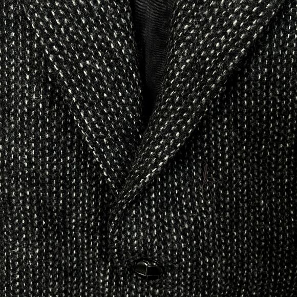 Paco Rabanne Mens 100% Wool Tweed 42R Gray Sport Coat Blazer Jacket Structured - Picture 13 of 13